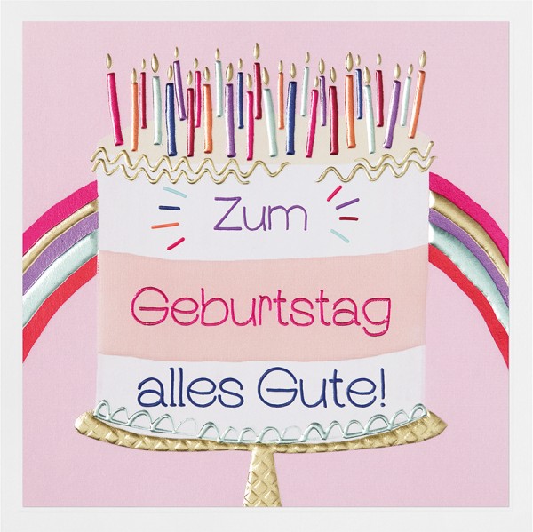 Geburtstag - Prisma Natur - Plastikfrei (Quadratisch)