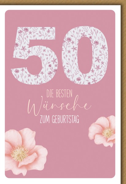 Zahlengeburtstag 50er