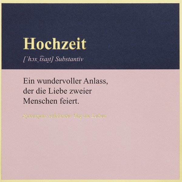 Hochzeit - SimplyGold - Plastikfrei (Quadratisch)