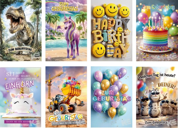 Sortiment Geburtstag - "3D" Kinder / Jugend