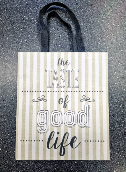 Tragtasche A4- the Taste of good life