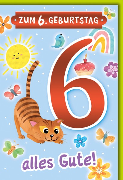 Zahlengeburtstag Kinder - 6er