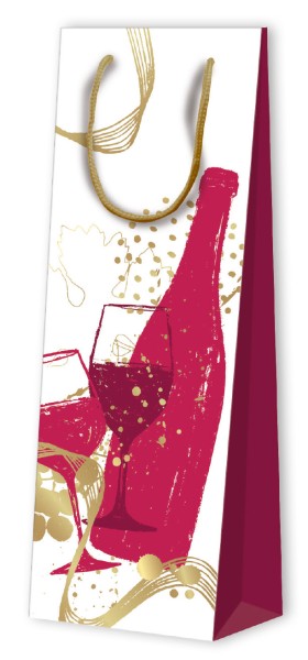 Tragtasche Flasche - Papier