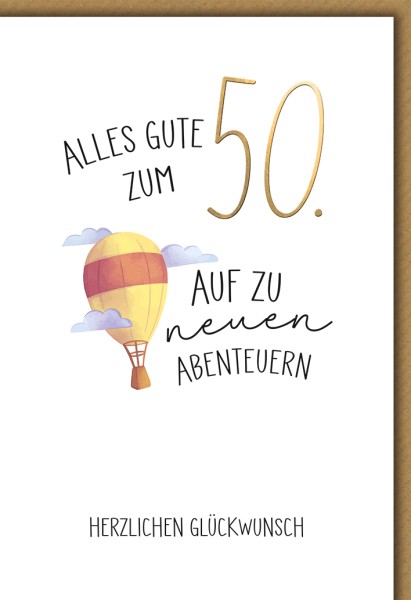 Zahlengeburtstag 50er