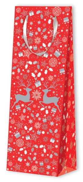 Tragtaschen Weihnachten Flasche