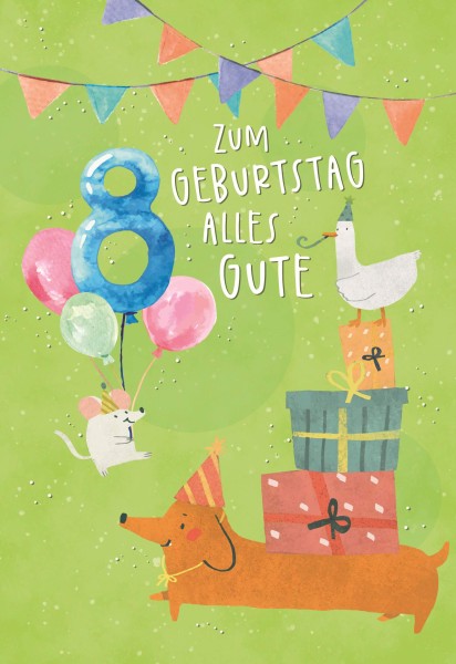 Zahlengeburtstag Kinder - 8er