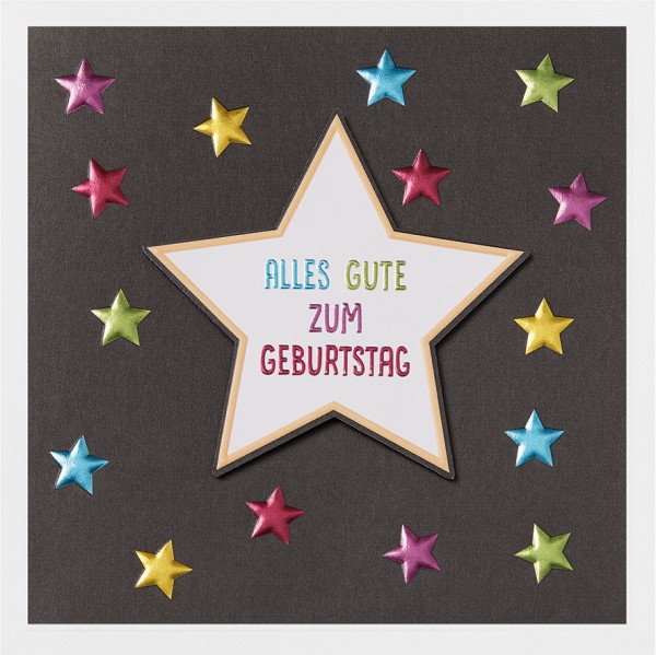 Geburtstag - Prisma Natur - Plastikfrei (Quadratisch)