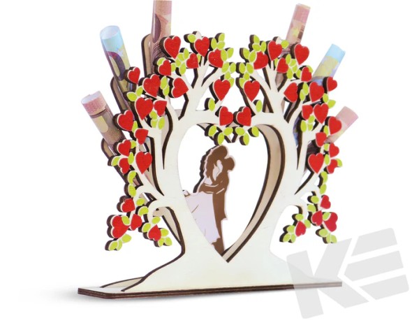 Geldgeschenk Holz - Hochzeit