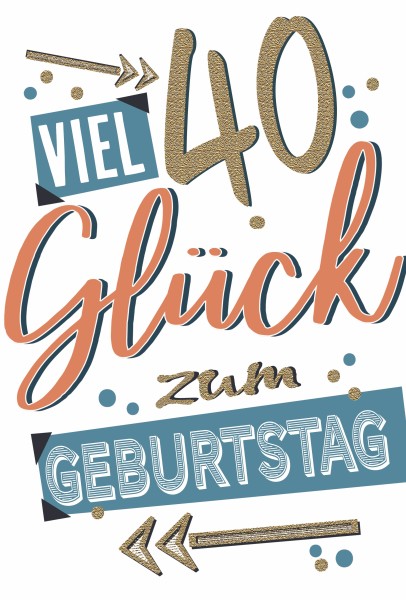 Zahlengeburtstag 40er