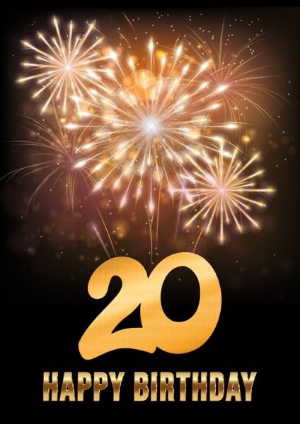 Geburtstag A4 - Format - 20er