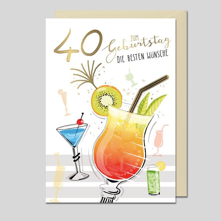 Geburtstag Einzelmotiv 40er Hannes Hudelist