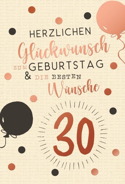Zahlengeburtstag 30er