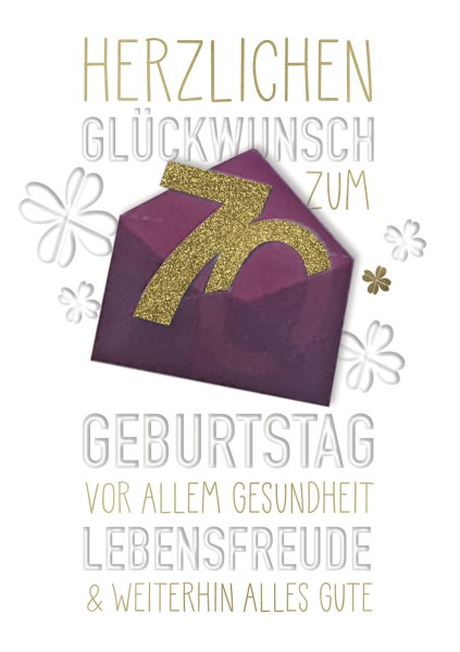 Zahlengeburtstag 70er