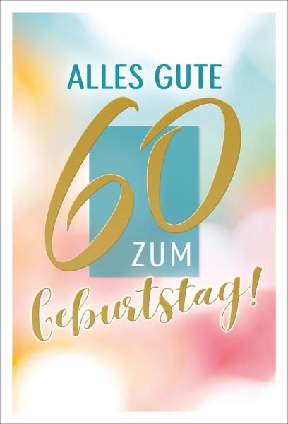 Zahlengeburtstag 60er
