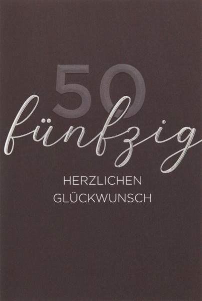 Zahlengeburtstag 50er