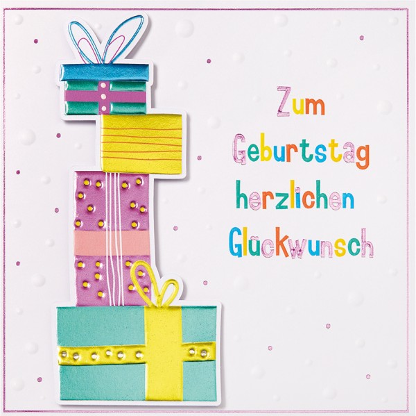 Geburtstag - Prisma Natur - Plastikfrei (Quadratisch)