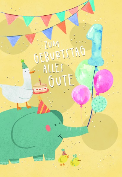 Zahlengeburtstag Kinder - 1er