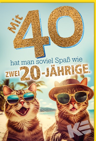 Zahlengeburtstag 40er - Bitte Lächeln