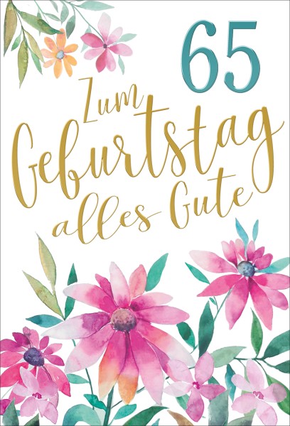 Zahlengeburtstag 65er