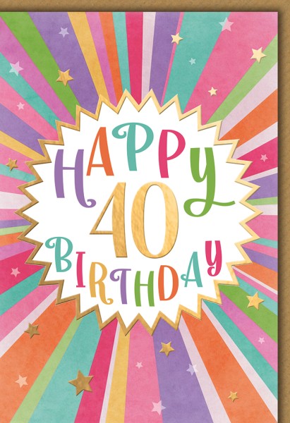 Zahlengeburtstag 40er