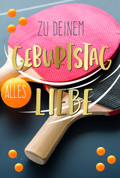 Geburtstag - Tischtennis