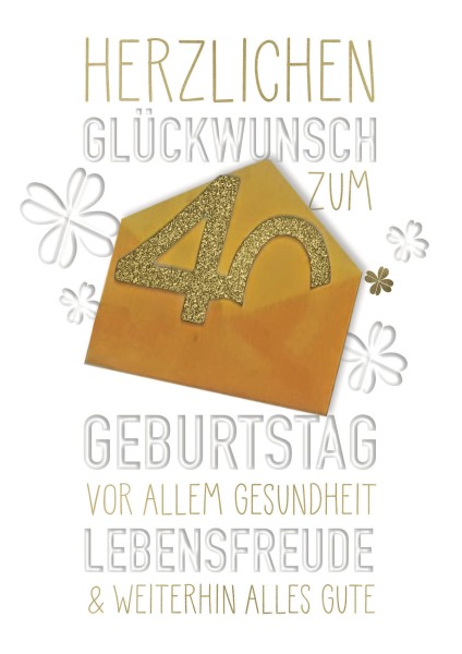 Zahlengeburtstag 40er