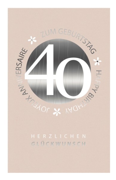 Zahlengeburtstag 40er
