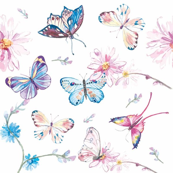 Serviette - Tier Schmetterling