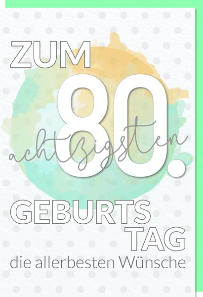Zahlengeburtstag 80er