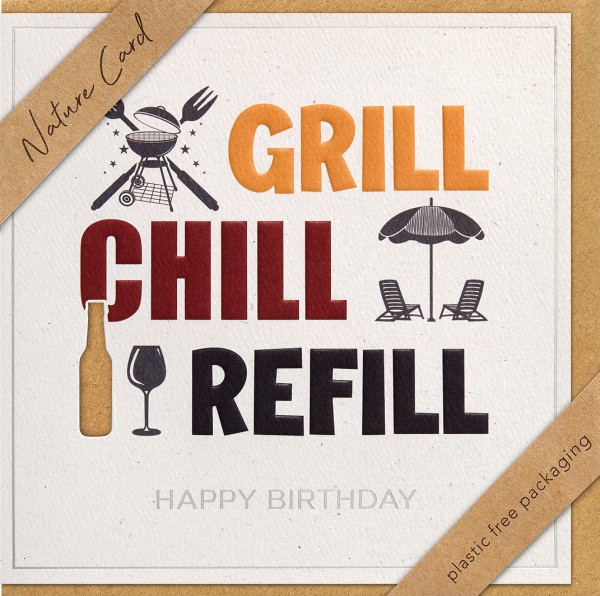 Geburtstag - Nature Card - Plastikfrei (Quadratisch)