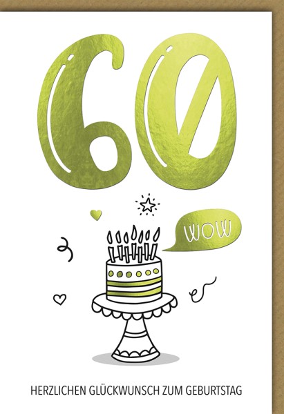 Zahlengeburtstag 60er