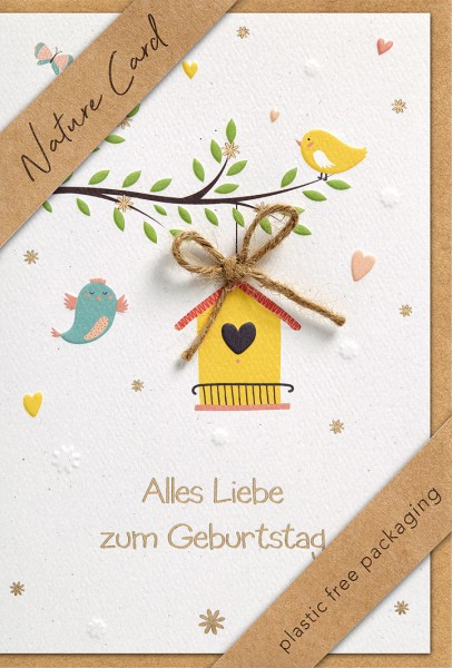 Geburtstag - Nature Card - Plastikfrei