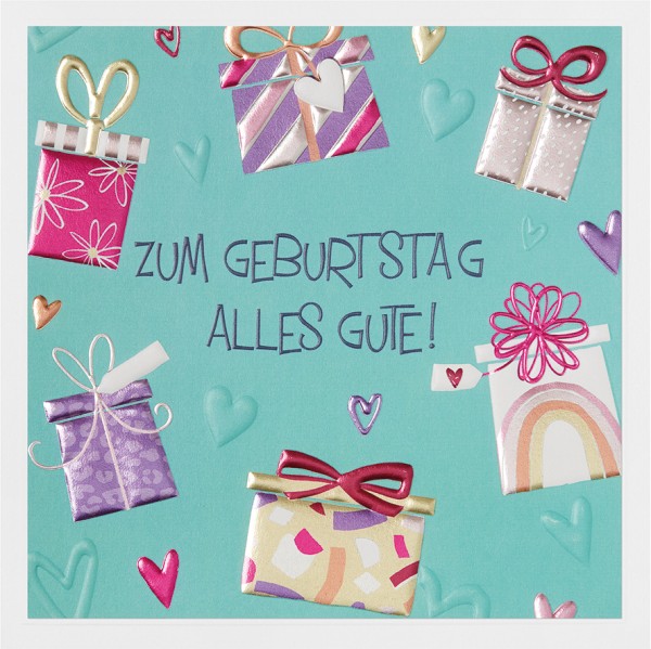 Geburtstag - Prisma Natur - Plastikfrei (Quadratisch)