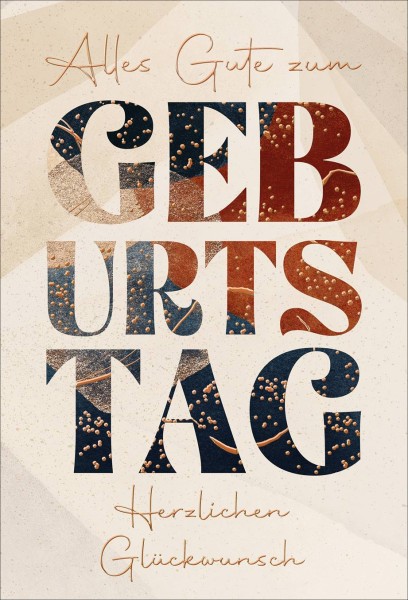 Geburtstag - Schrift