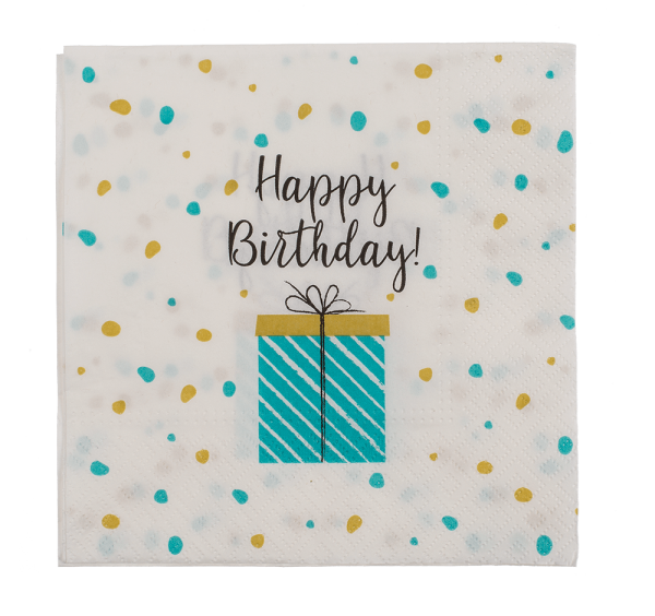 Serviette - Geburtstag