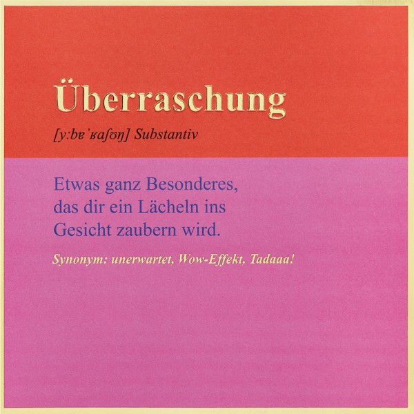 Überraschung - SimplyGold - Plastikfrei (Quadratisch)