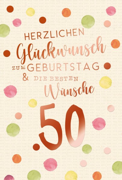 Zahlengeburtstag 50er