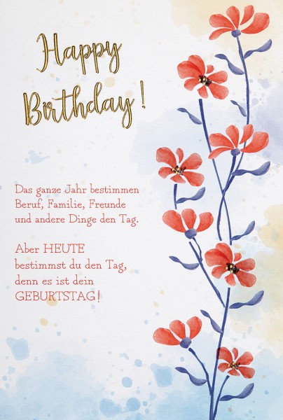 Geburtstag - Spruch