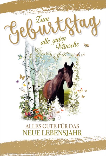 Geburtstag - Pferd