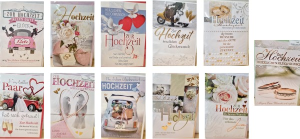 Sortiment Hochzeit
