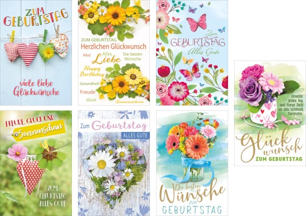 Sortiment Geburtstag - Blumen