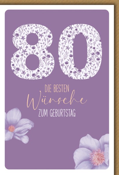 Zahlengeburtstag 80er