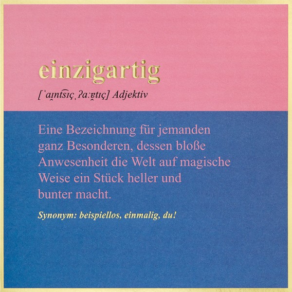 einzigartig - SimplyGold - Plastikfrei (Quadratisch)