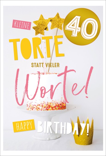 Zahlengeburtstag 40er