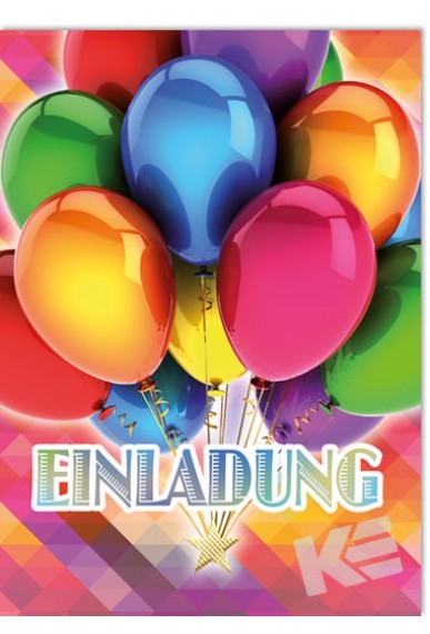 Allgemein - Einladung Luftballon