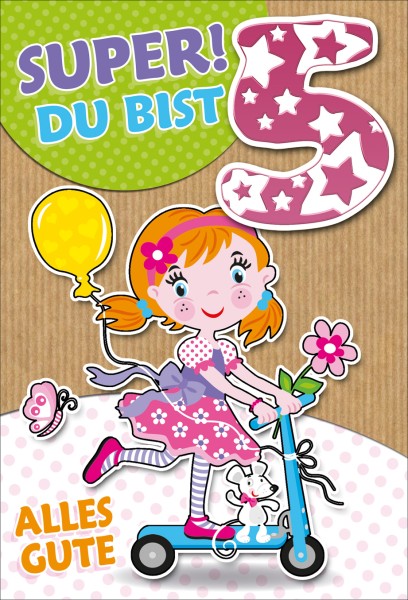Zahlengeburtstag Kinder - 5er