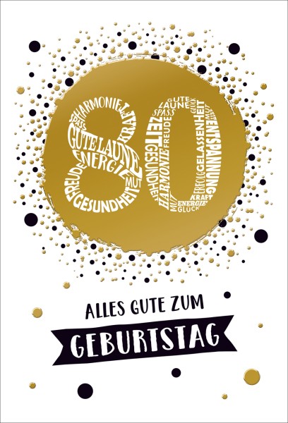 Zahlengeburtstag 80er