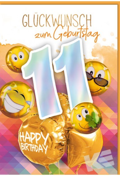 Zahlengeburtstag Kinder - 11er