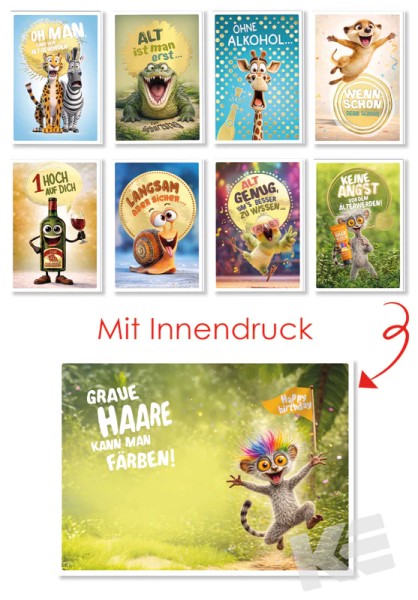 Humor Serie - Geburtstag Innendruck