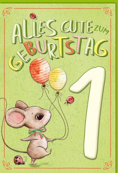 Zahlengeburtstag Kinder - 1er